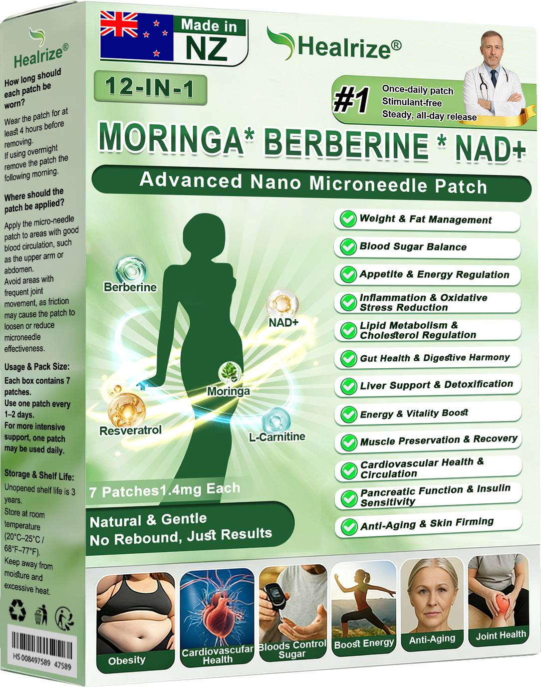 𝑶𝒇𝒇𝒊𝒄𝒊𝒂𝒍 𝑺𝒕𝒐𝒓𝒆 |🇳🇿H𝐞a𝐥r𝐢z𝐞® 1𝟐-𝐈N-1 M𝐨r𝐢n𝐠a * B𝐞r𝐛e𝐫i𝐧e * N𝐀D+ 𝐀d𝐯a𝐧c𝐞d N𝐚n𝐨 𝐌i𝐜r𝐨n𝐞e𝐝l𝐞 𝐏a𝐭c𝐡 👩⚕️(𝐎𝐧𝐜𝐞 𝐃𝐚𝐢𝐥𝐲, 𝐯𝐢𝐬𝐢𝐛𝐥𝐞 𝐜𝐡𝐚𝐧𝐠𝐞𝐬 𝐢𝐧 𝟕 𝐝𝐚𝐲𝐬)F𝐨r 𝐎𝐛𝐞𝐬𝐢𝐭𝐲, 𝐋o𝐨s𝐞 𝐒k𝐢n, 𝐃𝐢𝐚𝐛𝐞𝐭𝐞𝐬, 𝐒𝐥𝐞𝐞𝐩 𝐀𝐩𝐧𝐞𝐚, 𝐀𝐧𝐝 𝐉𝐨𝐢𝐧𝐭 𝐈𝐬𝐬𝐮𝐞𝐬🕛💜