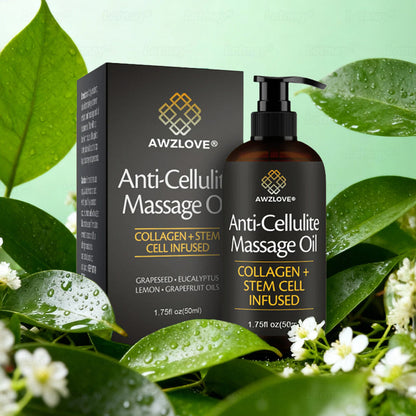 Awzlove® Luxurious Collagen & Stem Cell Anti-Cellulite Massage Oil (🔥70% Off for a Limited Time!) 🥑🥑