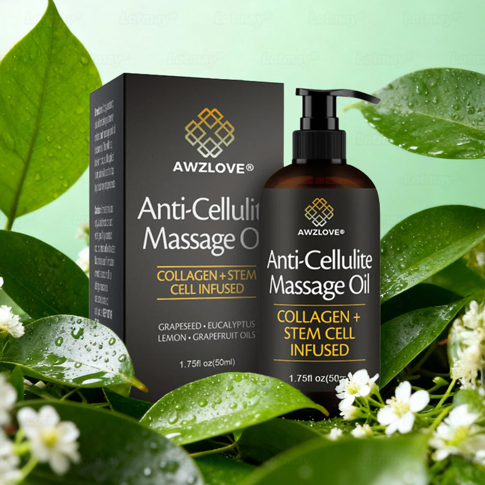 Awzlove® Luxurious Collagen & Stem Cell Anti-Cellulite Massage Oil (🔥70% Off for a Limited Time!) 🌳🌳