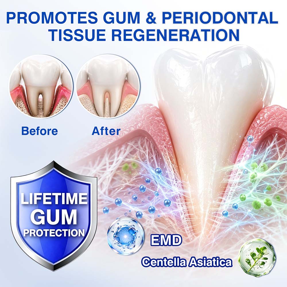 🦷Healrize® GumRevive gel for the regeneration of the tooth-supporting apparatus (for bleeding gums, receding gums, and loose teeth)🎁