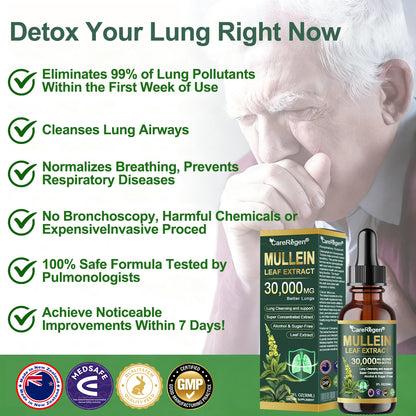 𝗢𝗳𝗳𝗶𝗰𝗶𝗮𝗹 𝗦𝘁𝗼𝗿𝗲:CareRegen®❤️‍🔥𝗢𝗿𝗴𝗮𝗻𝗶𝗰 𝗟𝘂𝗻𝗴 𝗖𝗹𝗲𝗮𝗻𝘀𝗶𝗻𝗴 𝗠𝘂𝗹𝗹𝗲𝗶𝗻 𝗟𝗲𝗮𝗳 𝗘𝘅𝘁𝗿𝗮𝗰𝘁 𝗗𝗿𝗼𝗽𝘀  𝐂𝐥𝐢𝐧𝐢𝐜𝐚𝐥𝐥𝐲 𝐩𝐫𝐨𝐯𝐞𝐧, 𝐡𝐢𝐠𝐡𝐥𝐲 𝐜𝐨𝐧𝐜𝐞𝐧𝐭𝐫𝐚𝐭𝐞𝐝 𝐟𝐨𝐫𝐦𝐮𝐥𝐚 𝐭𝐡𝐚𝐭 𝐫𝐞𝐥𝐢𝐞𝐯𝐞𝐬 𝐜𝐨𝐮𝐠𝐡, 𝐩𝐡𝐥𝐞𝐠𝐦, 𝐚𝐬𝐭𝐡𝐦𝐚 & 𝐂𝐎𝐏𝐃 — 𝐛𝐫𝐞𝐚𝐭𝐡𝐞 𝐞𝐚𝐬𝐢𝐞𝐫, 𝐟𝐚𝐬𝐭𝐞𝐫.🩷