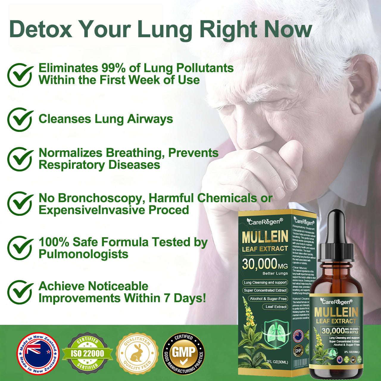 𝗢𝗳𝗳𝗶𝗰𝗶𝗮𝗹 𝗦𝘁𝗼𝗿𝗲:CareRegen® 𝗢𝗿𝗴𝗮𝗻𝗶𝗰 𝗟𝘂𝗻𝗴 𝗖𝗹𝗲𝗮𝗻𝘀𝗶𝗻𝗴 𝗠𝘂𝗹𝗹𝗲𝗶𝗻 𝗟𝗲𝗮𝗳 𝗘𝘅𝘁𝗿𝗮𝗰𝘁 𝗗𝗿𝗼𝗽𝘀 𝐂𝐥𝐢𝐧𝐢𝐜𝐚𝐥𝐥𝐲 𝐩𝐫𝐨𝐯𝐞𝐧, 𝐡𝐢𝐠𝐡𝐥𝐲 𝐜𝐨𝐧𝐜𝐞𝐧𝐭𝐫𝐚𝐭𝐞𝐝 𝐟𝐨𝐫𝐦𝐮𝐥𝐚 𝐭𝐡𝐚𝐭 𝐫𝐞𝐥𝐢𝐞𝐯𝐞𝐬 𝐜𝐨𝐮𝐠𝐡, 𝐩𝐡𝐥𝐞𝐠𝐦, 𝐚𝐬𝐭𝐡𝐦𝐚 & 𝐂𝐎𝐏𝐃 — 𝐛𝐫𝐞𝐚𝐭𝐡𝐞 𝐞𝐚𝐬𝐢𝐞𝐫, 𝐟𝐚𝐬𝐭𝐞𝐫.🚚⭐