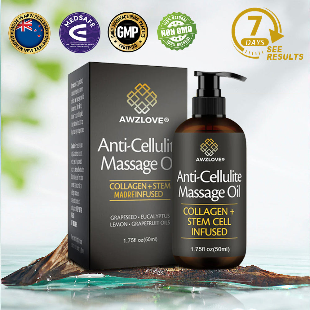Awzlove® Luxurious Collagen & Stem Cell Anti-Cellulite Massage Oil🎉 (🔥70% Off for a Limited Time!)