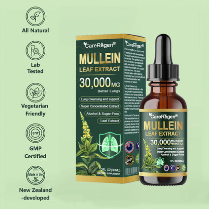 𝗢𝗳𝗳𝗶𝗰𝗶𝗮𝗹 | CareRegen® 𝗢𝗿𝗴𝗮𝗻𝗶𝗰 𝗟𝘂𝗻𝗴 𝗖𝗹𝗲𝗮𝗻𝘀𝗶𝗻𝗴 𝗠𝘂𝗹𝗹𝗲𝗶𝗻 𝗟𝗲𝗮𝗳 𝗘𝘅𝘁𝗿𝗮𝗰𝘁 𝗗𝗿𝗼𝗽𝘀 𝐂𝐥𝐢𝐧𝐢𝐜𝐚𝐥𝐥𝐲 𝐩𝐫𝐨𝐯𝐞𝐧, 𝐡𝐢𝐠𝐡𝐥𝐲 𝐜𝐨𝐧𝐜𝐞𝐧𝐭𝐫𝐚𝐭𝐞𝐝 𝐟𝐨𝐫𝐦𝐮𝐥𝐚 𝐭𝐡𝐚𝐭 𝐫𝐞𝐥𝐢𝐞𝐯𝐞𝐬 𝐜𝐨𝐮𝐠𝐡, 𝐩𝐡𝐥𝐞𝐠𝐦, 𝐚𝐬𝐭𝐡𝐦𝐚 & 𝐂𝐎𝐏𝐃 — 𝐛𝐫𝐞𝐚𝐭𝐡𝐞 𝐞𝐚𝐬𝐢𝐞𝐫, 𝐟𝐚𝐬𝐭𝐞𝐫. 🌱🌬️