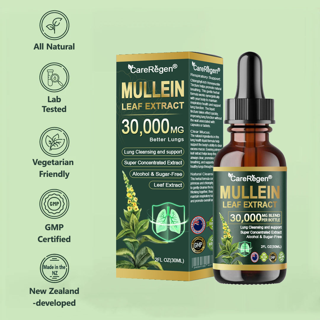 𝗢𝗳𝗳𝗶𝗰𝗶𝗮𝗹 𝗦𝘁𝗼𝗿𝗲:CareRegen® 𝗢𝗿𝗴𝗮𝗻𝗶𝗰 𝗟𝘂𝗻𝗴 𝗖𝗹𝗲𝗮𝗻𝘀𝗶𝗻𝗴 𝗠𝘂𝗹𝗹𝗲𝗶𝗻 𝗟𝗲𝗮𝗳 𝗘𝘅𝘁𝗿𝗮𝗰𝘁 𝗗𝗿𝗼𝗽𝘀 𝐂𝐥𝐢𝐧𝐢𝐜𝐚𝐥𝐥𝐲 𝐩𝐫𝐨𝐯𝐞𝐧, 𝐡𝐢𝐠𝐡𝐥𝐲 𝐜𝐨𝐧𝐜𝐞𝐧𝐭𝐫𝐚𝐭𝐞𝐝 𝐟𝐨𝐫𝐦𝐮𝐥𝐚 𝐭𝐡𝐚𝐭 𝐫𝐞𝐥𝐢𝐞𝐯𝐞𝐬 𝐜𝐨𝐮𝐠𝐡, 𝐩𝐡𝐥𝐞𝐠𝐦, 𝐚𝐬𝐭𝐡𝐦𝐚 & 𝐂𝐎𝐏𝐃 — 𝐛𝐫𝐞𝐚𝐭𝐡𝐞 𝐞𝐚𝐬𝐢𝐞𝐫, 𝐟𝐚𝐬𝐭𝐞𝐫.🚚⭐