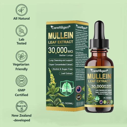 𝗢𝗳𝗳𝗶𝗰𝗶𝗮𝗹 𝗦𝘁𝗼𝗿𝗲:CareRegen® 𝗢𝗿𝗴𝗮𝗻𝗶𝗰 𝗟𝘂𝗻𝗴 𝗖𝗹𝗲𝗮𝗻𝘀𝗶𝗻𝗴 𝗠𝘂𝗹𝗹𝗲𝗶𝗻 𝗟𝗲𝗮𝗳 𝗘𝘅𝘁𝗿𝗮𝗰𝘁 𝗗𝗿𝗼𝗽𝘀 𝐂𝐥𝐢𝐧𝐢𝐜𝐚𝐥𝐥𝐲 𝐩𝐫𝐨𝐯𝐞𝐧, 𝐡𝐢𝐠𝐡𝐥𝐲 𝐜𝐨𝐧𝐜𝐞𝐧𝐭𝐫𝐚𝐭𝐞𝐝 𝐟𝐨𝐫𝐦𝐮𝐥𝐚 𝐭𝐡𝐚𝐭 𝐫𝐞𝐥𝐢𝐞𝐯𝐞𝐬 𝐜𝐨𝐮𝐠𝐡, 𝐩𝐡𝐥𝐞𝐠𝐦, 𝐚𝐬𝐭𝐡𝐦𝐚 & 𝐂𝐎𝐏𝐃 — 𝐛𝐫𝐞𝐚𝐭𝐡𝐞 𝐞𝐚𝐬𝐢𝐞𝐫, 𝐟𝐚𝐬𝐭𝐞𝐫.🚚⭐