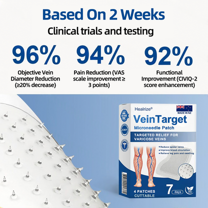 🇳🇿👨‍⚕️👍✅Healrize® VeinTarget Microneedle Patch⚡Instant Relief, Long-Term Results 🩷